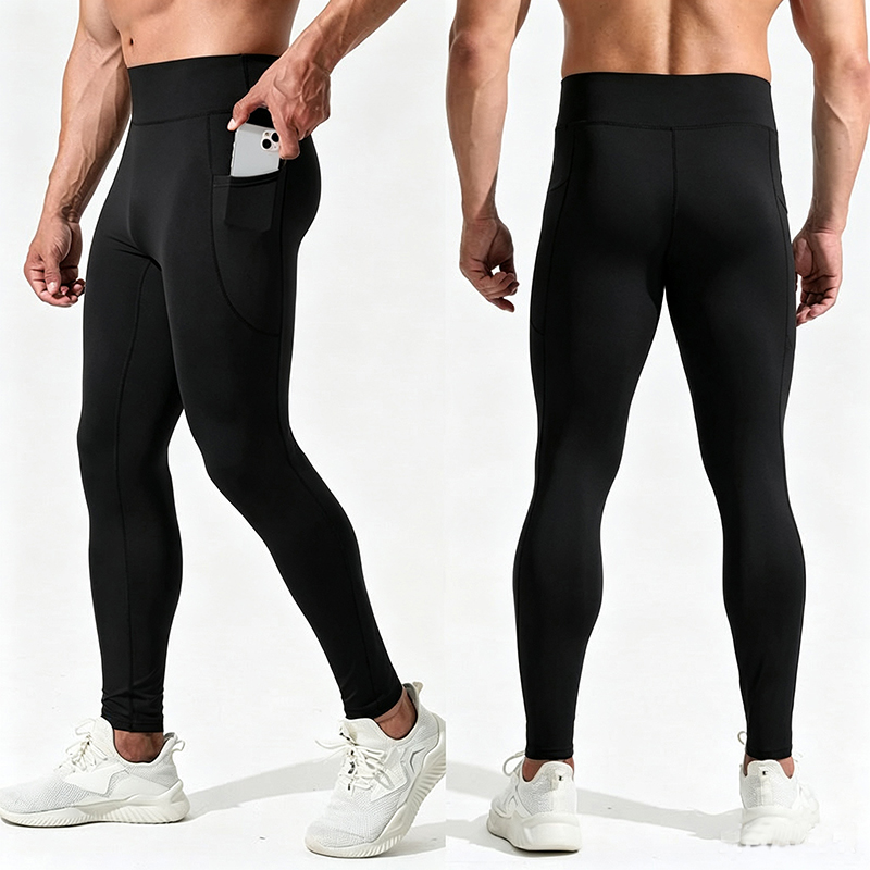 Men High Waist Compression Lon - огляд і ціна Compression Long Pant