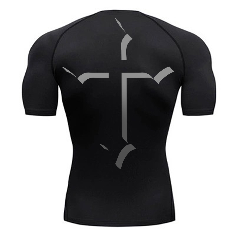 Cross Print Compression Shirt  - огляд і ціна Base Layer Top