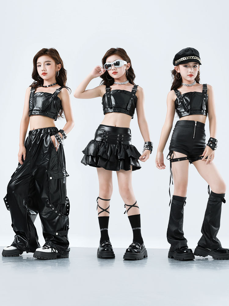 Kid Kpop Hip Hop Clothing Blac - огляд і ціна Suspender Tank Top